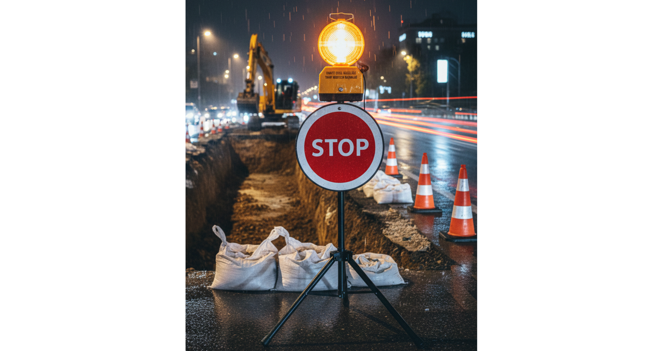 LRW 0311 LED’li Yol İkaz Lambası Ayaklı galeri