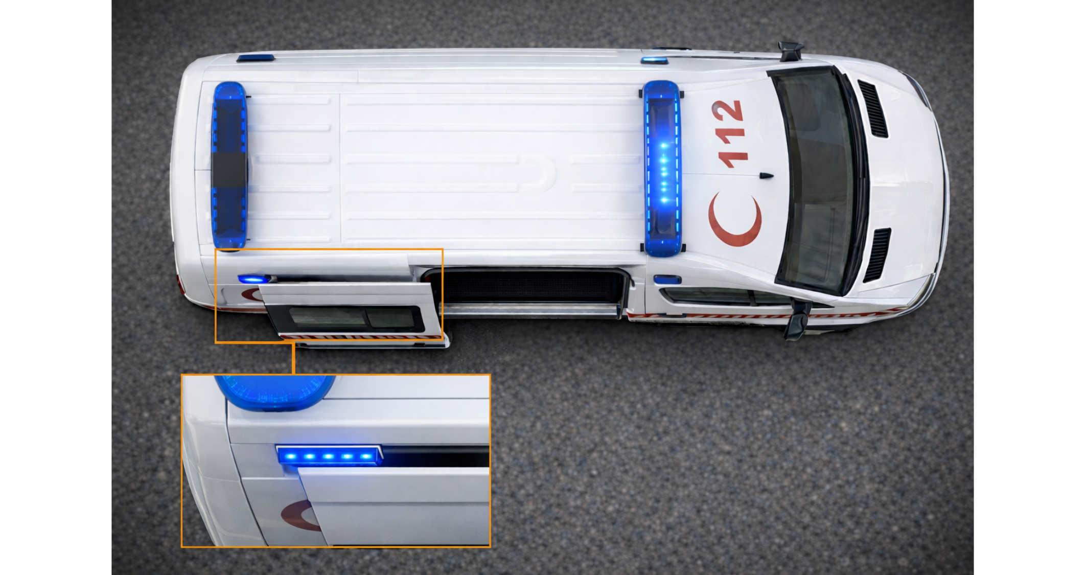 WRL 0298 İkaz Lambası Dikdörtgen galeri